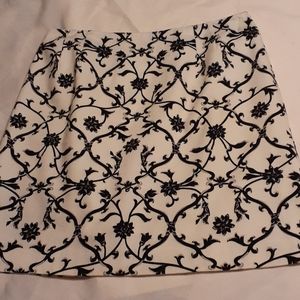 Talbots Black and White Skirt (Petite)